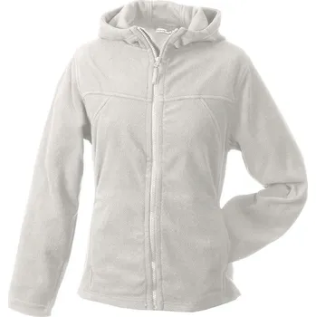 Dámská vesta Daiber Dámská bunda Microfleece Jacket Hooded JN146 Barva: Bílá základní, Velikost: XXL