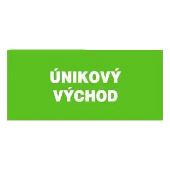 Únikový východ (plastová tabulka 210x87 mm)