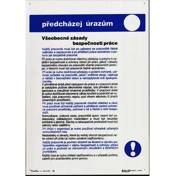 Všeobecné zásady bezpečnosti práce
