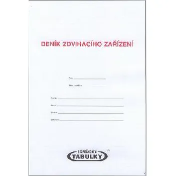 Značení Deník zdvihacího zařízení (100 stran)