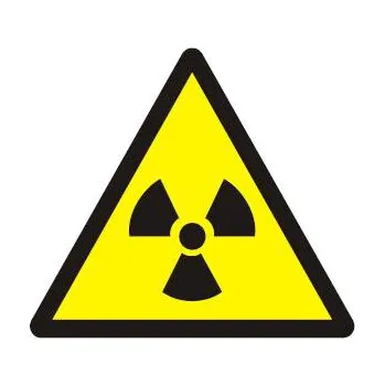 Značení Symbol - nebezpečné neviditelné záření