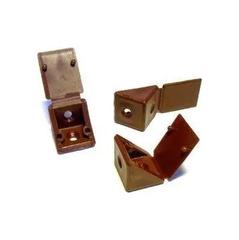 Nábytkové kování Růžek spojovací, plast, MINI Varianta: Růžek spojovací, plast hnědý, MINI