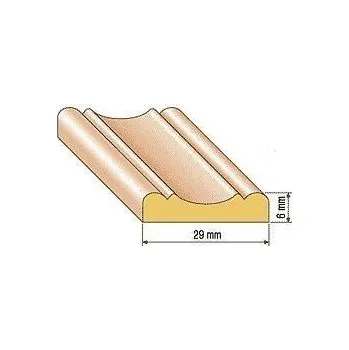 LED osvětlení Dřevěná profilová lišta, 30 Varianta: borovice 2 metry