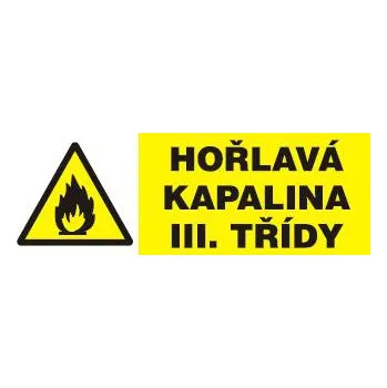 Značení Hořlavá kapalina III. třídy
