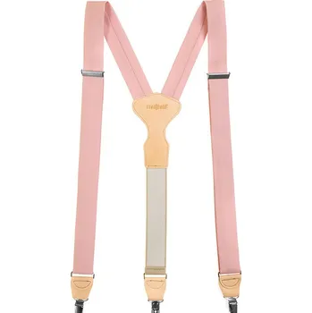 Kšandy Pánské šle Avantgard - pudrové, béžová kůže