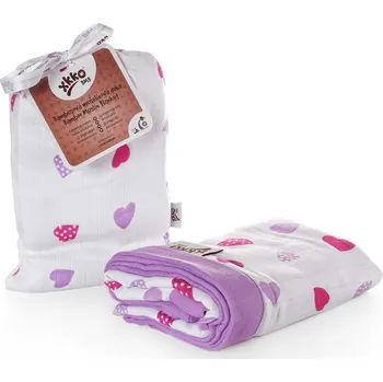 Dětská deka Kikko XXKO BMB Bambusová mušelínová deka 100 x 100 cm