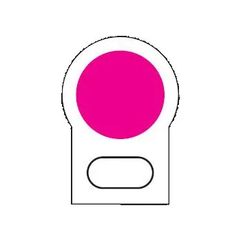 Stavební profil Zastavovací terčík červenobílý (frézovaný plastový profil síly 2 mm)