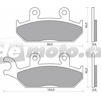 Brzdová destička Yamaha XTZ 660 Tenere 1991-1998 brzdové destičky přední NHC AK-150