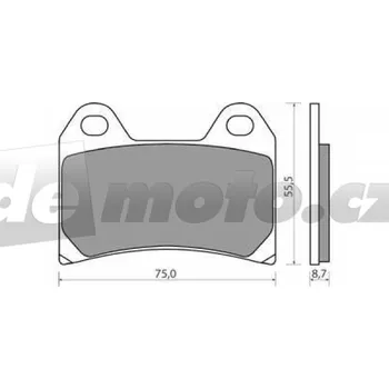 Brzdová destička KTM Duke II 640 2001-2006 brzdové destičky přední NHC CU-1