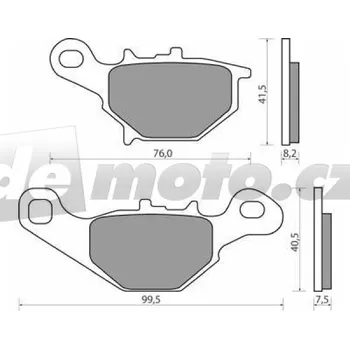 Brzdová destička Kawasaki KLX 125 L 2003-2006 brzdové destičky přední NHC CU-1