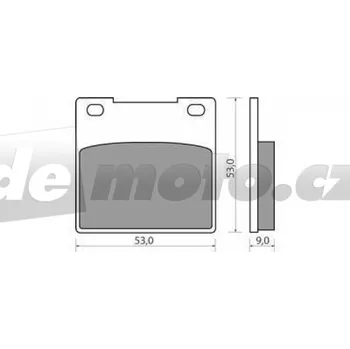 Brzdová destička Kawasaki ZXR 750 K K1/K2 1991-1992 brzdové destičky zadní NHC AK-150