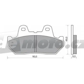 Autodíl Honda VF 1000 FG 1984-1986 brzdové destičky přední M-LINE