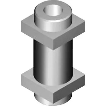 FAC Spojovací čep pro kov. brány, pr.35/ 40×40, l=104&nbsp;–&nbsp;černý
