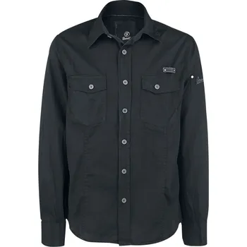 Pánská košile Brandit Slimfit Shirt černá