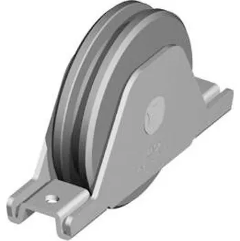 Příslušenství pro plot FAC Pojezd.kolečko s vnitř. podp. k přišr., pr. 90, „U“ profil, Zn