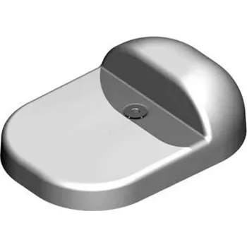 Příslušenství pro plot FAC Spodní doraz pro rot. brány k přišroub.,velký, výška 39,Zn