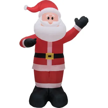 Vánoční osvětlení EuroPalms Dekorace LED nafukovací postava Santa Claus studená bílá