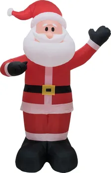 Vánoční osvětlení EuroPalms Dekorace LED nafukovací postava Santa Claus studená bílá