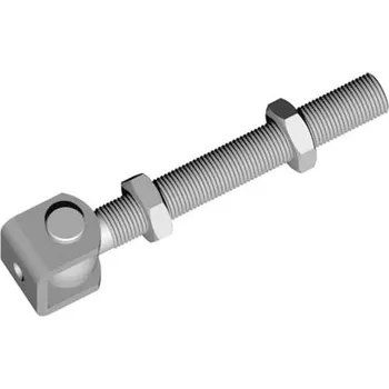 Příslušenství pro plot FAC Pant s „U“ podpěr. k přivaření se závitovou tyčí, M 18 – Zn