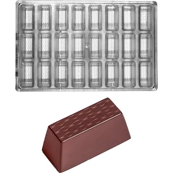 Forma na pečení Forma na pralinky (obdélník motiv vlnky 17g) 3x8 tvarů/forma