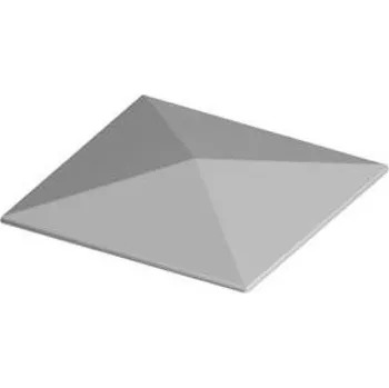 Příslušenství pro plot FAC Víko na sloupek k přivaření , 40×40 , stříška – černý