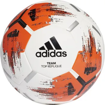 Fotbalový míč Adidas Team Top Replique bílý/oranžový 5