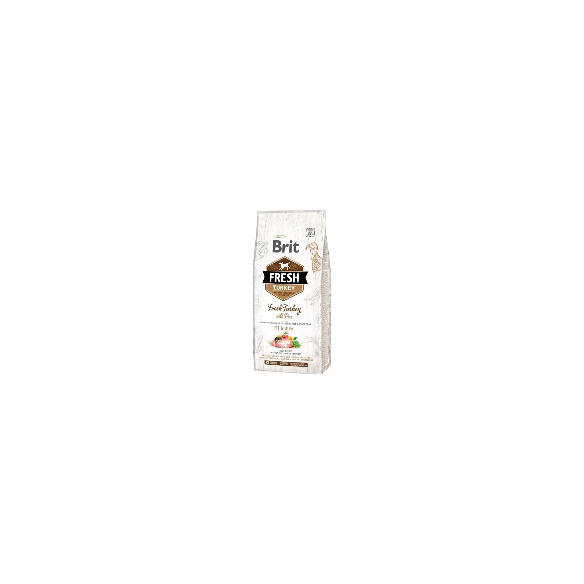 Fotografie 1 - Krmivo pro psa Brit Dog Fresh Senior Light Fit & Slim Turkey/Pea 2,5 kg