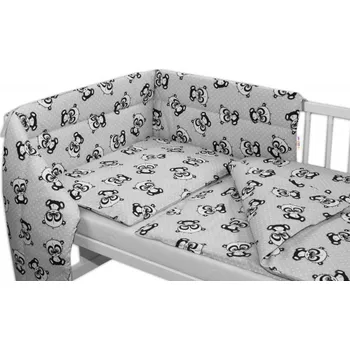 Povlečení Baby Nellys 3-dílná sada mantinel s povlečením Baby Panda