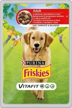 Krmivo pro psa Purina Friskies Vitafit Adult Dog hovězí s bramborami ve šťávě