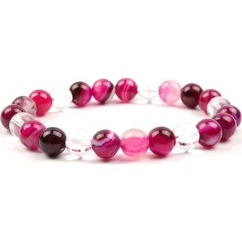 Náramek Moni - dámský náramek achát křišťál