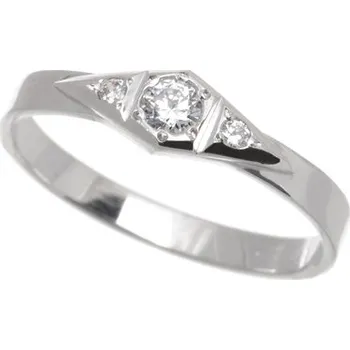 Prsten Dámský prsten z bílého zlata PR0197 + DÁREK ZDARMA