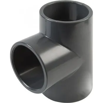 T – Kus 90° PVC 75x75x75 mm lepení/lepení