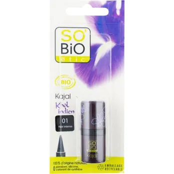 SO'BiO étic Kajal na oči intenzivní 4 g Black Oční linky SO'BiO étic Kajal na oči intenzivní 4 g Black