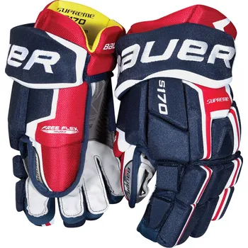 Hokejové rukavice Bauer Supreme S170 S-17 SR 1050855 BKW 14"