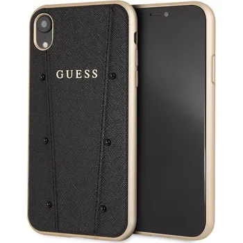 Pouzdro na mobilní telefon Guess Kaia Hard Case pro Apple iPhone XR Black