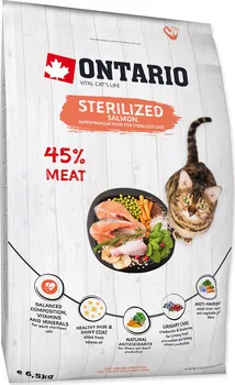 Krmivo pro kočku Ontario Cat Sterilised Salmon