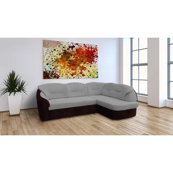 Sedací souprava MAMBA sedací souprava Alice L rozkládací, šedá/hnědá