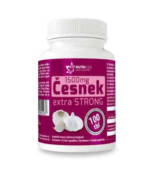 Přírodní produkt Nutricius Česnek extra strong 1500 mg 100 tbl.