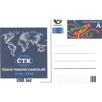 Poštovní známka Česká pošta (2018) CDV 184 ** - 100 let ČTK