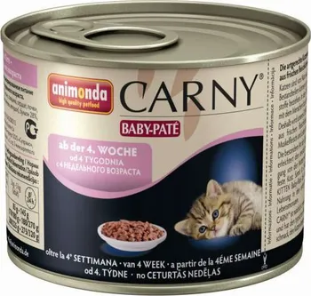 Krmivo pro kočku Animonda Carny Baby Paté hovězí/kuřecí 200 g