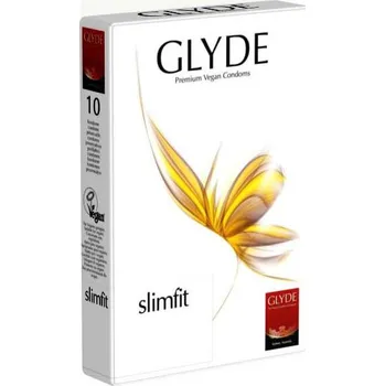 Kondom Glyde veganské kondomy Slimfit 10 ks