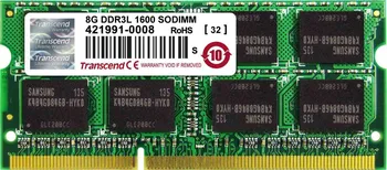 Operační paměť Transcend Sodimm 8 GB DDR3L 1600 MHz (TS1GSK64W6H)
