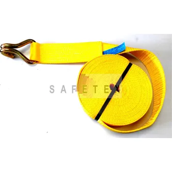 Upínací popruh upínací pás 10 t - kurta s hákem 75H-LE-SPH 10000kg, délka kompletu 1 m