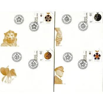 Poštovní známka Česká pošta (2018) FDC 1001 - 1004 - Česká republika - specimen - 100. výročí vzniku samostatného Československa: Řády a medaile