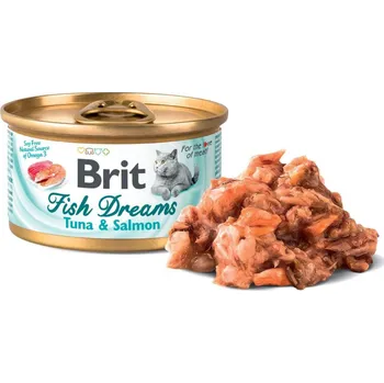 Brit Fish Dreams Tuna & Salmon 80 g Krmivo pro kočku Brit Fish Dreams Tuna & Salmon 80 g