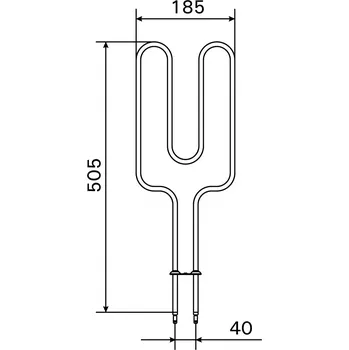 Topné těleso, spirála pro saunová kamna AV2-6, 250W/230V