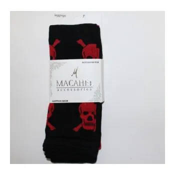 Dámské legíny Legíny s lebkou, Barva Červená, Motiv číslo: 1. Gift3 2464