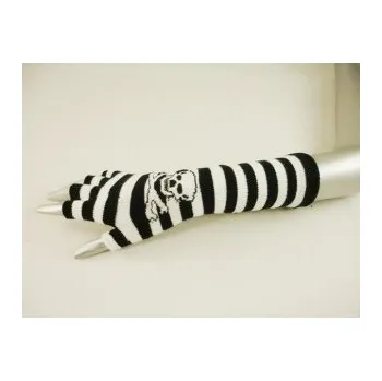 Cyklistické oblečení Návleky na ruce s lebkami, Barva Bílá Gift3 1245