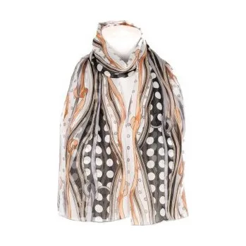 Šátek Šátek šifónový , Barva Hnědá Gift3 301266