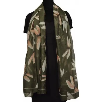 Šála Šátek vážka, Barva Khaki 1705